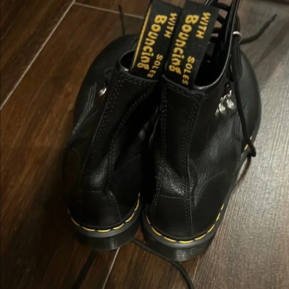 Dr. Martens Black Combat Boots - Picture 2 of 5